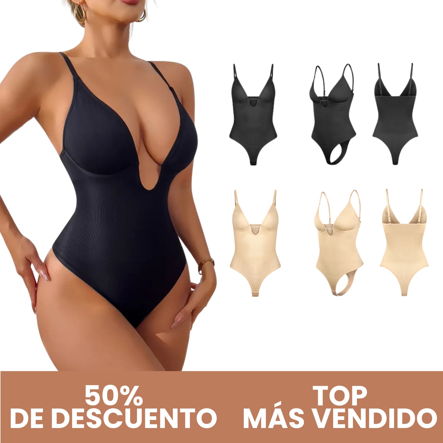 GlowFit™ - Faja Body sin tirantes